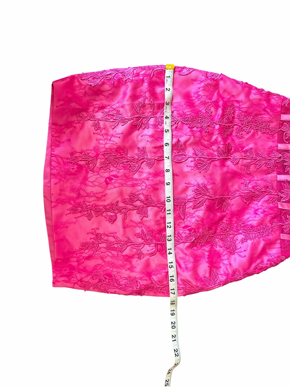 Strapless Hot Pink Lace Corset Mini Dress/Homecoming Dress - Picture 5 of 8